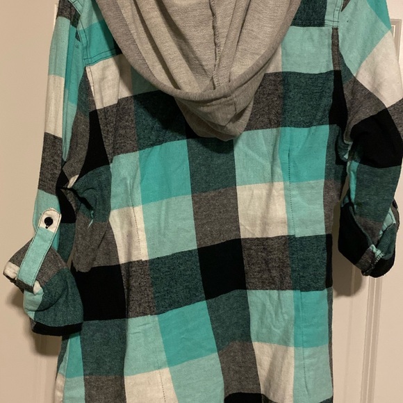 Plaid blue, white and black jacket - Picture 2 of 2